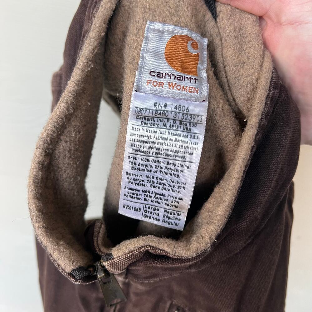 Vintage Y2K brown carhartt WOMENS work wear vest - Picture 3 of 8